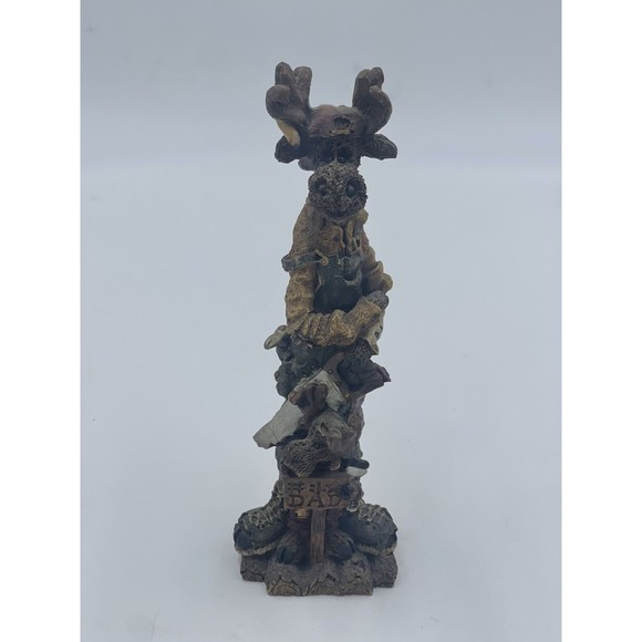 Christhomas Corp. 1995 #1 Dad elk Lumberjack Resin Figurine 7.75" - Picture 1 of 5